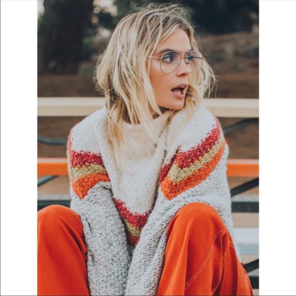 NWOT Free People Turn Around Tunic Sweater